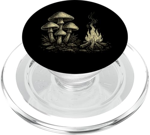Botanisches Pilzlager PopSockets PopGrip für MagSafe von tent nature campfire outdoor adventure wilderness