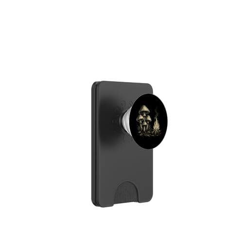 Botanisches Pilzlager PopSockets PopWallet für MagSafe von tent nature campfire outdoor adventure wilderness