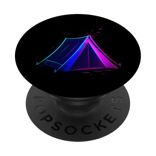 Cyberpunk Glitch Zelt PopSockets Klebender PopGrip Cyberpunk Glitch Zelt PopSockets Klebender PopGrip von tent nature campfire outdoor adventure wilderness