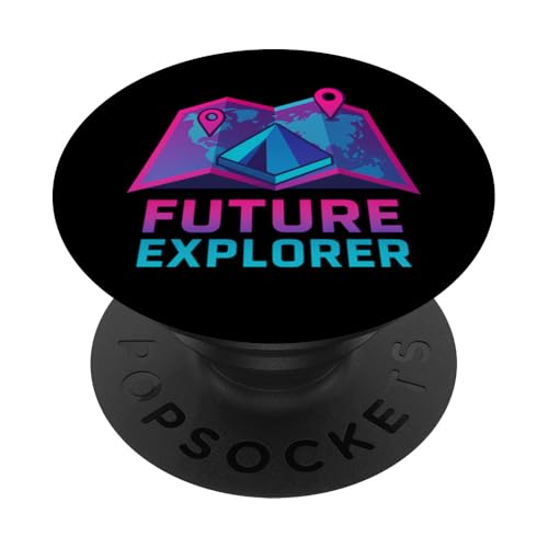 Future Explorer Isometrisch PopSockets Klebender PopGrip von tent nature campfire outdoor adventure wilderness