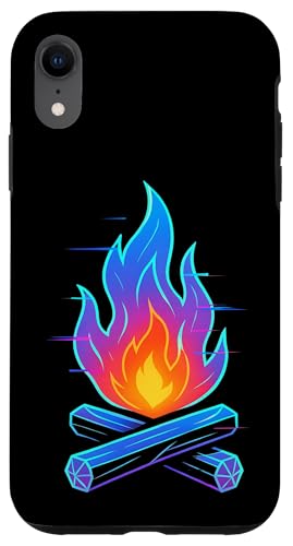 Glitch Lagerfeuer Holo Hülle für iPhone XR Glitch Lagerfeuer Holo Hülle für iPhone XR von tent nature campfire outdoor adventure wilderness