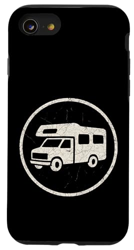 Grunge RV Stempel Hülle für iPhone SE (2020) / 7 / 8 von tent nature campfire outdoor adventure wilderness
