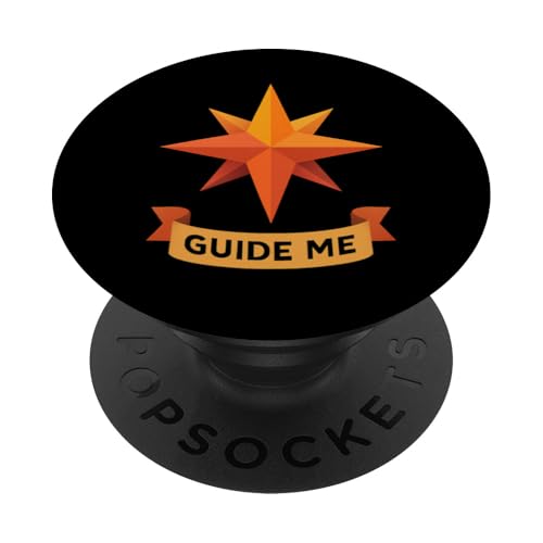 Guide Me Low-Poly Kompass PopSockets Klebender PopGrip Guide Me Low-Poly Kompass PopSockets Klebender PopGrip von tent nature campfire outdoor adventure wilderness
