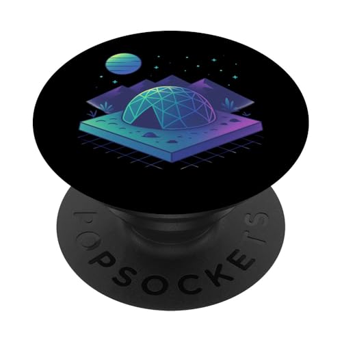 Isometrische Space Camp Pod PopSockets Klebender PopGrip Isometrische Space Camp Pod PopSockets Klebender PopGrip von tent nature campfire outdoor adventure wilderness