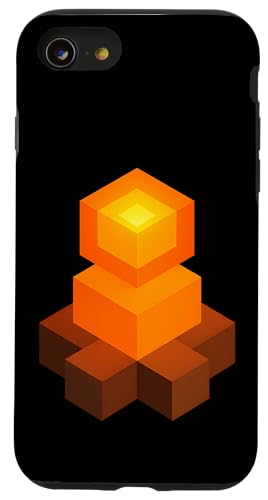 Isometrisches Würfel-Lagerfeuer Hülle für iPhone SE (2020) / 7 / 8 von tent nature campfire outdoor adventure wilderness