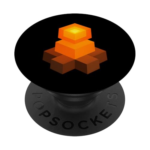 Isometrisches Würfel-Lagerfeuer PopSockets Klebender PopGrip Isometrisches Würfel-Lagerfeuer PopSockets Klebender PopGrip von tent nature campfire outdoor adventure wilderness