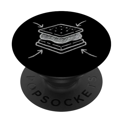 Kreide S'mores Diagramm PopSockets Klebender PopGrip Kreide S'mores Diagramm PopSockets Klebender PopGrip von tent nature campfire outdoor adventure wilderness