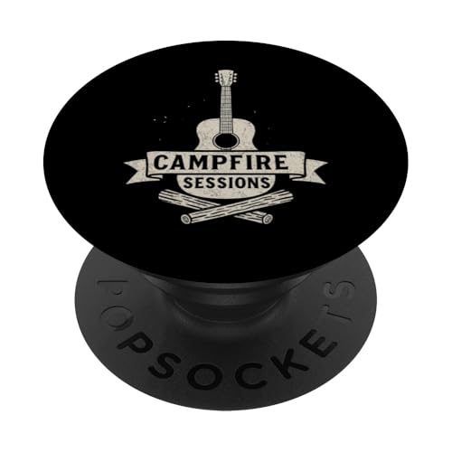 Lagerfeuer Sessions Grunge PopSockets Klebender PopGrip Lagerfeuer Sessions Grunge PopSockets Klebender PopGrip von tent nature campfire outdoor adventure wilderness