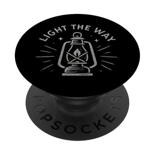 Light the Way Kreidekunst PopSockets Klebender PopGrip Light the Way Kreidekunst PopSockets Klebender PopGrip von tent nature campfire outdoor adventure wilderness