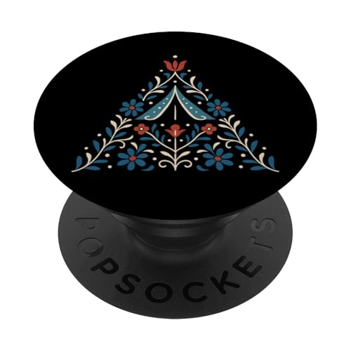 Nordic Folk Zeltmuster PopSockets Klebender PopGrip Nordic Folk Zeltmuster PopSockets Klebender PopGrip von tent nature campfire outdoor adventure wilderness