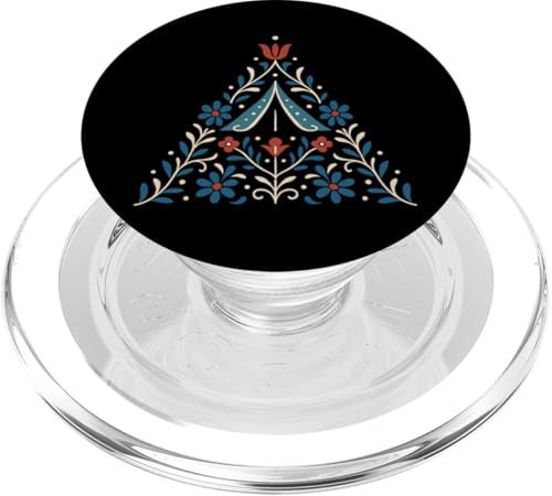 Nordic Folk Zeltmuster PopSockets PopGrip für MagSafe von tent nature campfire outdoor adventure wilderness
