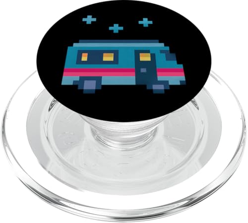 Pixel Camper Van Stars PopSockets PopGrip für MagSafe Pixel Camper Van Stars PopSockets PopGrip für MagSafe von tent nature campfire outdoor adventure wilderness