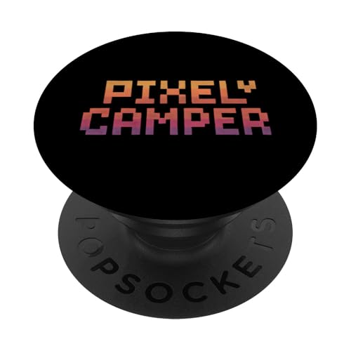 Pixel-Wohnmobil PopSockets Klebender PopGrip Pixel-Wohnmobil PopSockets Klebender PopGrip von tent nature campfire outdoor adventure wilderness