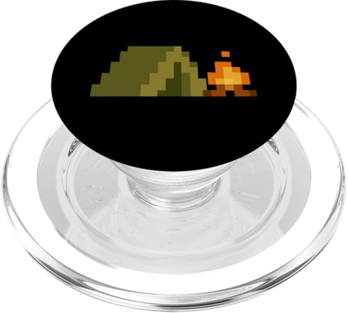 Pixelzelt & Lagerfeuer PopSockets PopGrip für MagSafe Pixelzelt & Lagerfeuer PopSockets PopGrip für MagSafe von tent nature campfire outdoor adventure wilderness