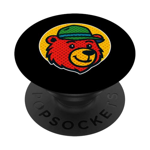 Pop Art Bär Camper PopSockets Klebender PopGrip Pop Art Bär Camper PopSockets Klebender PopGrip von tent nature campfire outdoor adventure wilderness