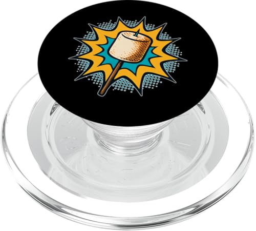 Pop-Art-Marshmallow Blast PopSockets PopGrip für MagSafe Pop-Art-Marshmallow Blast PopSockets PopGrip für MagSafe von tent nature campfire outdoor adventure wilderness