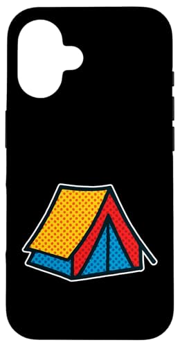 Pop Art Zelt Dots Hülle für iPhone 16 Pop Art Zelt Dots Hülle für iPhone 16 von tent nature campfire outdoor adventure wilderness