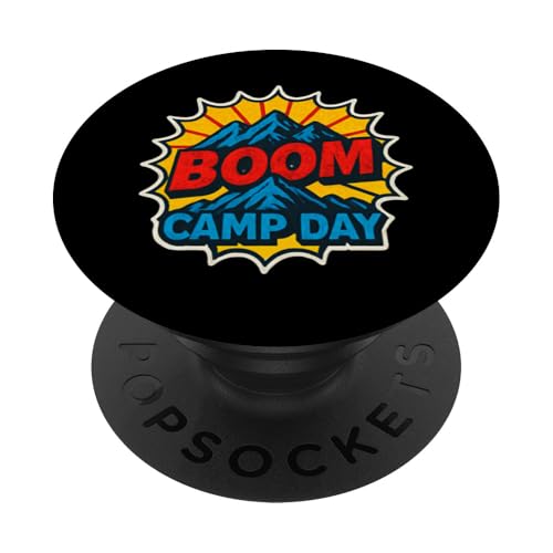 Pop-Art zum Boom Camp Day PopSockets Klebender PopGrip Pop-Art zum Boom Camp Day PopSockets Klebender PopGrip von tent nature campfire outdoor adventure wilderness
