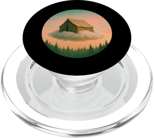 Surreal Schwimmzelt PopSockets PopGrip für MagSafe von tent nature campfire outdoor adventure wilderness