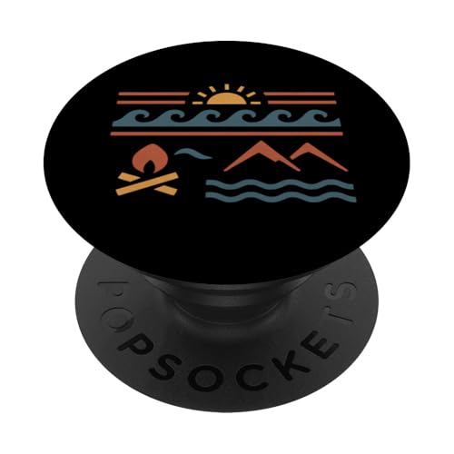 Tribal Sun Camp Muster PopSockets Klebender PopGrip Tribal Sun Camp Muster PopSockets Klebender PopGrip von tent nature campfire outdoor adventure wilderness