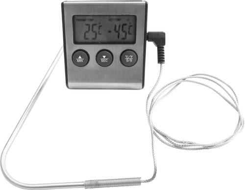 Tepro Garten 8565 Grillthermometer Edelstahl, Schwarz von tepro Garten