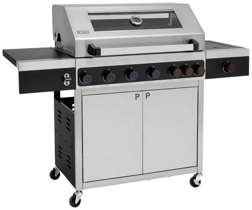 Tepro Garten Keanbsurg 6 Special Edition Gas Grill 6 Brenner, Thermometer im Deckel Edelstahl, Schwa von tepro Garten