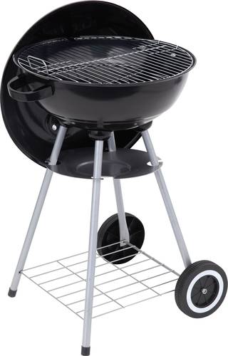 Tepro Garten Key West Kugel Holzkohle-Grill Grill-Fläche (Durchmesser)=415mm Schwarz, Silber von tepro Garten