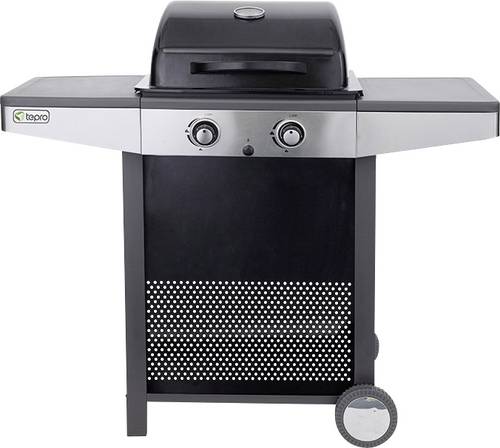 Tepro Garten Princeton Gas Grill 2 Brenner, Thermometer im Deckel Schwarz, Silber von tepro Garten