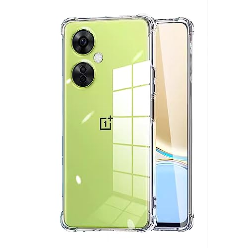 teroxa Clear Case for Oneplus Nord N30 5G, Slim Fit TPU Transparent Soft Back Cover with 4 Corner Shockproof Airbag and Camera Lens Protection (Clear) von teroxa