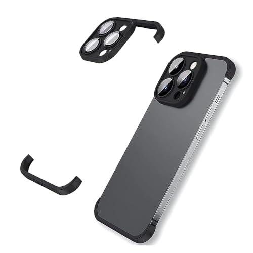 teroxa Für iPhone 15 Pro Bumper Case Kamera Objektivschutz Eckkantenpolster Keine Rahmenabdeckung Kompatibel mit MagSafe Wireless Charging Backless Frameless Soft TPU Stoßfest Schwarz teroxa Für iPhone 15 Pro Bumper Case Kamera Objektivschutz Eckkantenpolster Keine Rahmenabdeckung Kompatibel mit MagSafe Wireless Charging Backless Frameless Soft TPU Stoßfest Schwarz von teroxa
