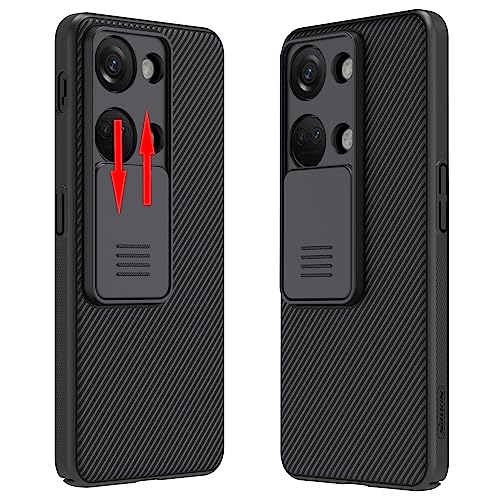 teroxa Schutzhülle kompatibel mit Oneplus Nord 3 5G, Schiebeabdeckung, Kameraobjektivschutz, hartes Polycarbonat, Funda-Hülle, Oneplus Nord3 (Schwarz) von teroxa