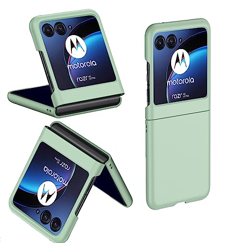 teroxa Kompatibel mit Motorola Razr Plus 2023 Hülle, Moto Razr+ 2023 Flip Phone Back Cover Slim Fit Dünn Leicht Hard PC Bumper Stoßfest Schutz (Minzgrün) von teroxa