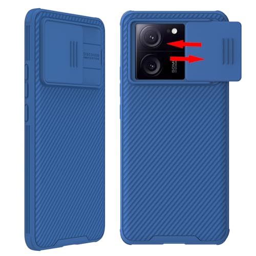 teroxa Kompatibel mit Xiaomi Mi 13T/ 13T Pro Hülle, Slide Cover Kamera Objektiv Privatsphäre Schutz Hülle für Xiaomi Mi13T und Mi 13T Pro (Blau) von teroxa