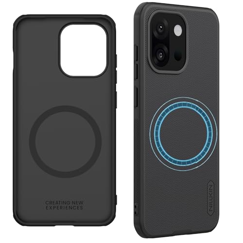 teroxa Magnetische Schutzhülle für Oneplus 13T 【Kompatibel mit MagSafe】 Slim Fit Gepunktete, mattierte PC-Rückseite, TPU-Stoßdämpfer, Eckairbag, stoßfest (schwarz) von teroxa