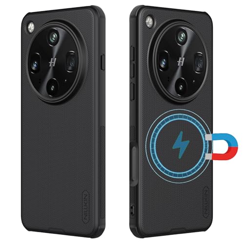 teroxa Magnetische Schutzhülle für Oppo Find X8 Ultra【Kompatibel mit MagSafe】 Slim Fit Gepunktete, mattierte PC-Rückseite, TPU-Stoßdämpfer, Eckairbag, stoßfest (schwarz) von teroxa