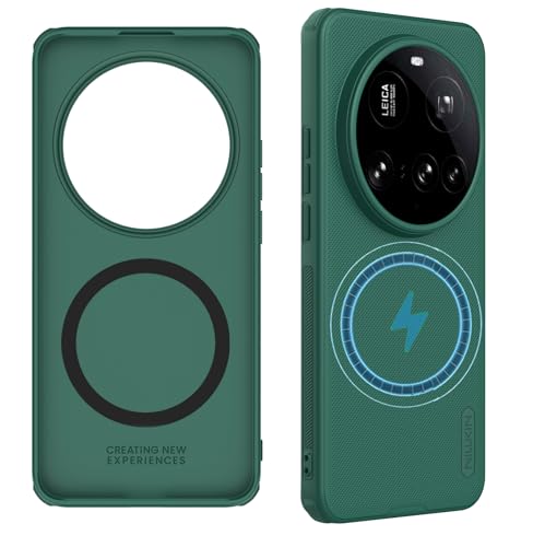 teroxa Magnetische Schutzhülle für Xiaomi Mi 15 Ultra【Kompatibel mit MagSafe】 Slim Fit Gepunktete, mattierte PC-Rückseite, TPU-Stoßdämpfer, Eckairbag, stoßfest (Grün) von teroxa