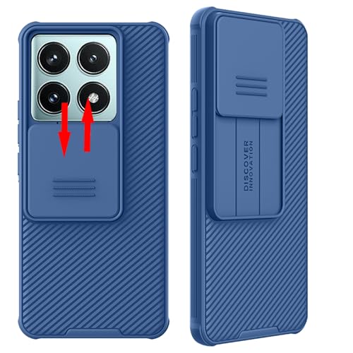 teroxa Schutzhülle kompatibel mit Xiaomi Mi 14T Pro, Schiebeabdeckung, Kameralinse, Privatsphäre, TPU-Stoßdämpfer, harte PC-Rückseite, Xiao mi 14T Pro (Blau) von teroxa