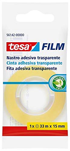 Tesa Tesafilm 57380 Standard Klebeband, 10 m x 15 mm, transparent, Packung à 400 Stück von tesa