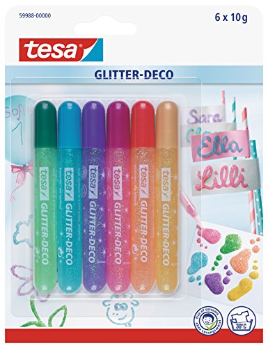 tesa® Glitter-Deco, Candy, 6er Packung von tesa