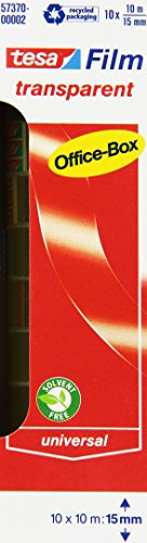 tesafilm transparent, 10m x 15mm, 10 Rollen tesafilm transparent, 10m x 15mm, 10 Rollen von tesa