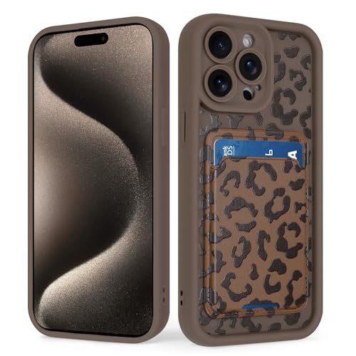 tharlet Kompatibel mit iPhone 15 Pro Max Wallet Case mit Kartenhalter, niedliches Leoparden-Gepardenmuster, weiches TPU, Anti-Kratzschutz, stoßfeste Brieftaschenhülle für iPhone 15 Pro Max, Braun tharlet Kompatibel mit iPhone 15 Pro Max Wallet Case mit Kartenhalter, niedliches Leoparden-Gepardenmuster, weiches TPU, Anti-Kratzschutz, stoßfeste Brieftaschenhülle für iPhone 15 Pro Max, Braun von tharlet