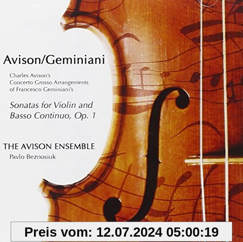 Sonatas for Violin and Basso von the Avison Ensemble