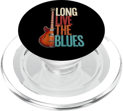 Blues-Musik-Gitarre, lustig für Gitarristen, Gitarristen, Vintage-Stil PopSockets PopGrip für MagSafe von the Music Guitar Gifts
