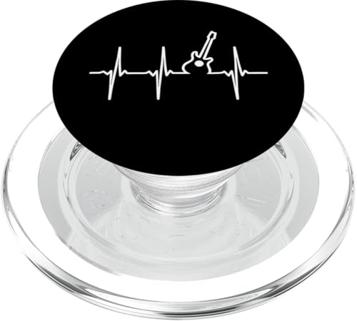 Gitarre Herzschlag Instrument Geschenke für Männer Frauen & Kinder PopSockets PopGrip für MagSafe Gitarre Herzschlag Instrument Geschenke für Männer Frauen & Kinder PopSockets PopGrip für MagSafe von the Music Guitar Gifts
