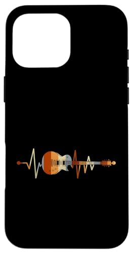 Heartbeat-Gitarrengeschenke für Musikliebhaber, Bandgitarrist Hülle für iPhone 16 Pro Max Heartbeat-Gitarrengeschenke für Musikliebhaber, Bandgitarrist Hülle für iPhone 16 Pro Max von the Music Guitar Gifts