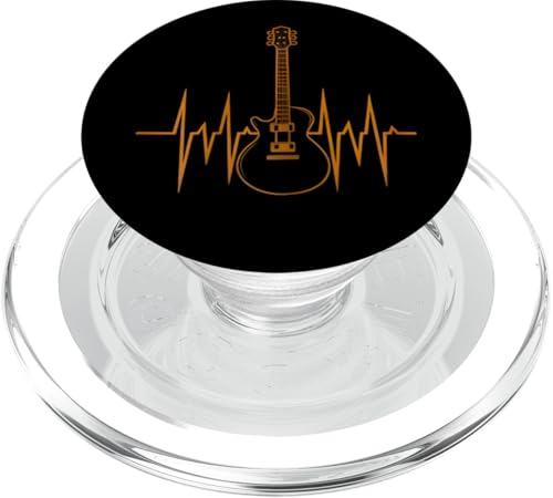 Heartbeat Gitarreninstrument, Geschenke für Herren, Damen und Kinder PopSockets PopGrip für MagSafe Heartbeat Gitarreninstrument, Geschenke für Herren, Damen und Kinder PopSockets PopGrip für MagSafe von the Music Guitar Gifts