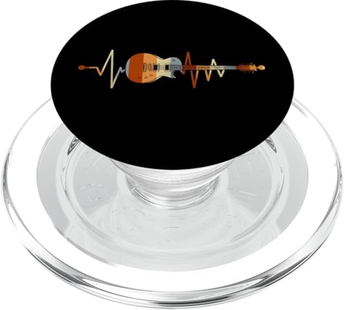 Heartbeat Guitar | Musikliebhaberband | Gitarrist | Retro PopSockets PopGrip für MagSafe Heartbeat Guitar | Musikliebhaberband | Gitarrist | Retro PopSockets PopGrip für MagSafe von the Music Guitar Gifts