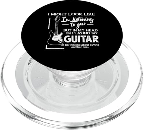 I might look like I'm Listening To You Music Guita Heartbeat PopSockets PopGrip für MagSafe I might look like I'm Listening To You Music Guita Heartbeat PopSockets PopGrip für MagSafe von the Music Guitar Gifts