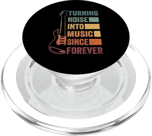 Retro-Gitarre | Verwandeln Sie Lärm in Musik für immer Geschenke PopSockets PopGrip für MagSafe Retro-Gitarre | Verwandeln Sie Lärm in Musik für immer Geschenke PopSockets PopGrip für MagSafe von the Music Guitar Gifts