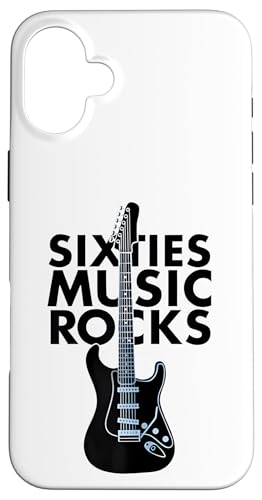 Sixties 60's Music Rocks Gitarre Geschenke für Männer Frauen Hülle für iPhone 16 Plus Sixties 60's Music Rocks Gitarre Geschenke für Männer Frauen Hülle für iPhone 16 Plus von the Music Guitar Gifts